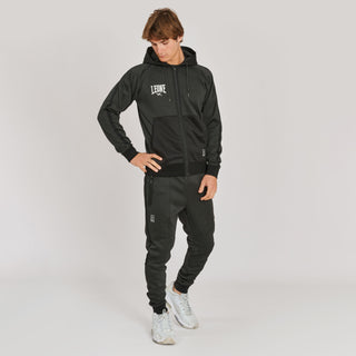 Sweatshirt Leone Melange ABX611 mit Kapuze