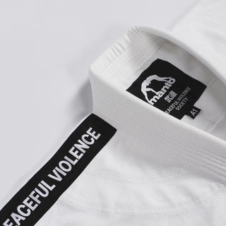 BJJ Gi Manto Society bianco-Combat Arena