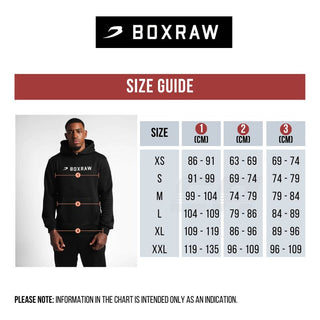 Sweatshirt Boxraw Sparring Club Oversize mit Kapuze und Reißverschluss