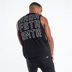 Tanktop Boxraw HRDR FSTR SMTR Schwarz
