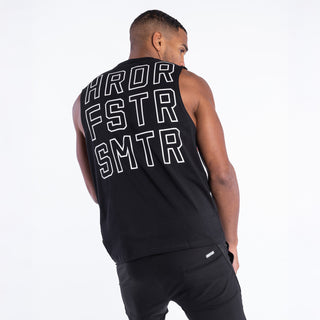Tanktop Boxraw HRDR FSTR SMTR Schwarz