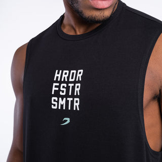 Tanktop Boxraw HRDR FSTR SMTR Schwarz