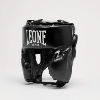 Casco Leone Sport Augusto Classico Nero con parazigomi-Combat Arena