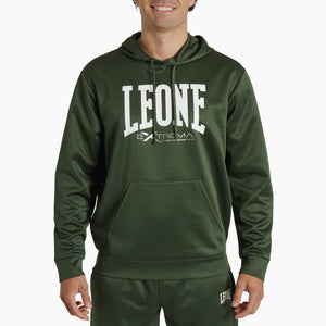 Sweatshirt Leone Logo mit Kapuze ABX119 Grün