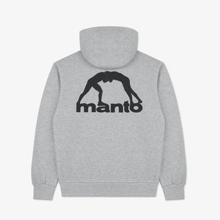 Felpa Manto Peaceful Violence con cappuccio Grigio-Combat Arena