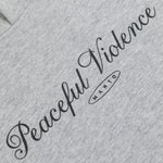 Felpa Manto Peaceful Violence con cappuccio Grigio-Combat Arena