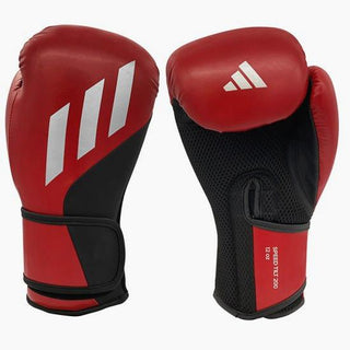 Boxhandschuhe Adidas Speed Tilt 200 WAKO 10 Oz Rot-schwarz-silber
