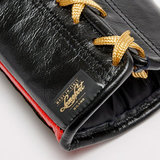 Guantoni Leone Orlando Tricolore con lacci Nero-Combat Arena