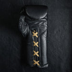 Guantoni Leone Orlando Tricolore con lacci Nero-Combat Arena