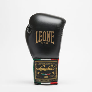 Guantoni Leone Orlando Tricolore con lacci Nero-Combat Arena