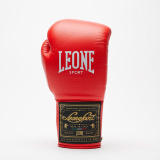 Guantoni Leone Sport Orlando Classico con lacci Rosso-Combat Arena