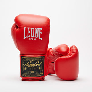 Guantoni Leone Sport Orlando Classico con velcro Rosso-Combat Arena