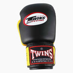 Muay Thai Handschuhe Twins Special BGVL3 Schwarz-Gelb