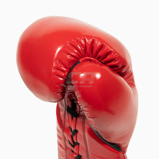 Boxhandschuhe Cleto Reyes Professionelle CB2 Rot-Schwarz mit Schnürsenkeln