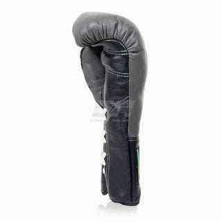 Boxhandschuhe Di Nardo mit Schnürsenkeln 16 Oz Grau-schwarz