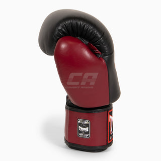 Muay Thai Handschuhe Twins Special BGVL3 Schwarz-Weinrot