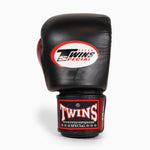 Muay Thai Handschuhe Twins Special BGVL3 Schwarz-Weinrot