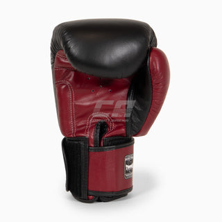 Muay Thai Handschuhe Twins Special BGVL3 Schwarz-Weinrot