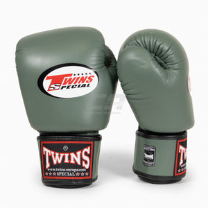 Muay Thai Handschuhe Twins Special BGVL3 Militärgrün