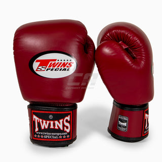 Muay Thai Handschuhe Twins Special BGVL3 Weinrot
