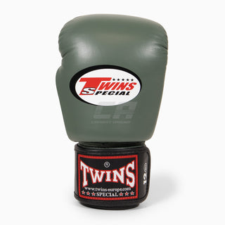 Muay Thai Handschuhe Twins Special BGVL4 Schwarz-grün-weiß