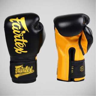 Muay Thai Handschuhe Fairtex Super Sparring BGV18 Schwarz-Gold