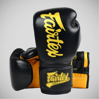Muay Thai Handschuhe Fairtex Super Sparring BGV18 Schwarz-Gold