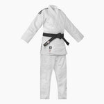 Weißer Judogi Adidas J730 Champion III IJF Slimfit