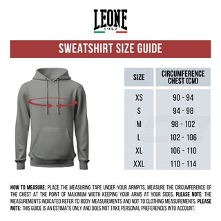 Trainingsanzug-Sweatshirt Leone DNA AB312 mit Kapuze
