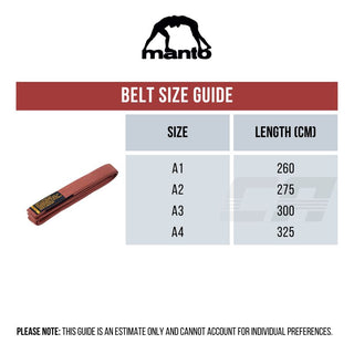 BJJ Gürtel Manto Motto Braun