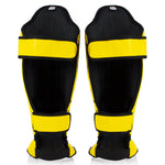 Schienbeinschoner Fairtex Wettbewerb SP5 mit gelben Fußschutz