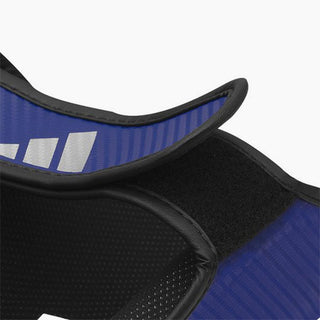 Schienbeinschoner mit Parapet Adidas Pro Kickboxen WAKO Blau-Weiß
