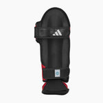 Schienbeinschoner mit Trittfläche Adidas Pro Kickboxen WAKO Rot-weiß