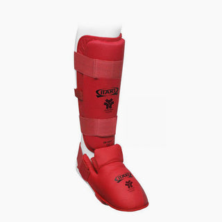 Schienbeinschoner Karate Kumite Itaki mit Fußschutz FIJLKAM Art.413FIJ