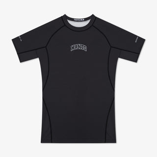 Rashguard Manto Varsity maniche corte Nero-Combat Arena