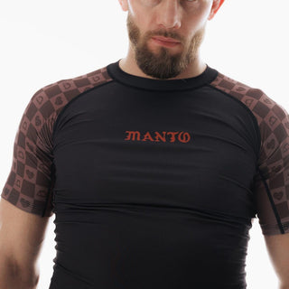 Rashguard Manto Tuff Luv Kurzarm schwarz