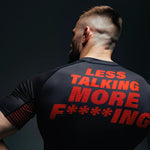 Rashguard Manto Fighting Kurzarm Schwarz