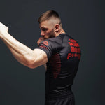 Rashguard Manto Fighting Kurzarm Schwarz