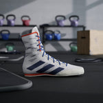 Scarpe da Boxe Adidas Box Hog 4 Bianco-blu-Combat Arena