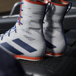 Scarpe da Boxe Adidas Box Hog 4 Bianco-blu-Combat Arena