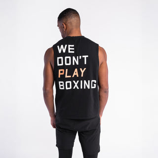 T-shirt smanicata Boxraw We Don't Play Boxing Nero-Combat Arena