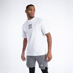 T-shirt Boxraw HRDR FSTR SMTR Oversize Weiß