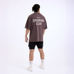 T-shirt Boxraw Sparring Club Oversize Braun