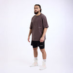 T-shirt Boxraw Sparring Club Oversize Braun