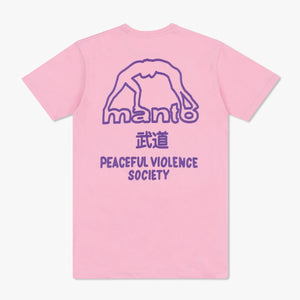 T-shirt Manto Society 25 rosa