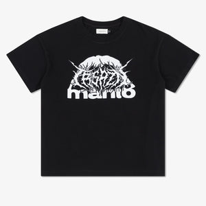 T-shirt oversize Manto Treasure Zone Schwarz