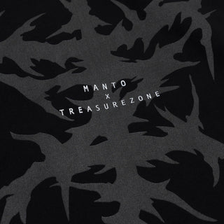 T-shirt oversize Manto Treasure Zone Schwarz