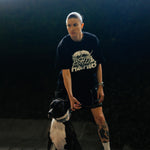 T-shirt oversize Manto Treasure Zone Schwarz