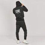 Sweatshirt Leone Melange ABX611 mit Kapuze