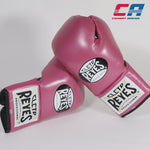 Boxhandschuhe Cleto Reyes Professionelle CB2 Rosa-Schwarz mit Schnürsenkeln